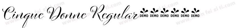 Cinque Donne Regular字体转换